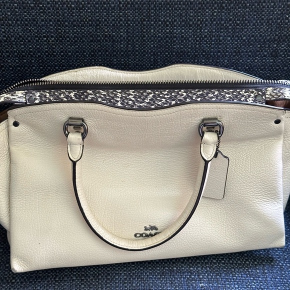 Coach Off-White Leather Satchel